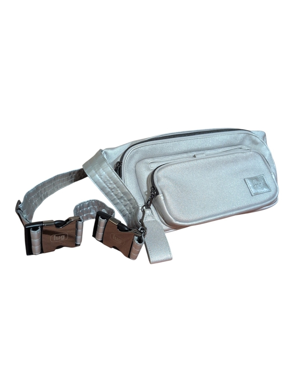Lug Silver Crossbody Belt Bag
